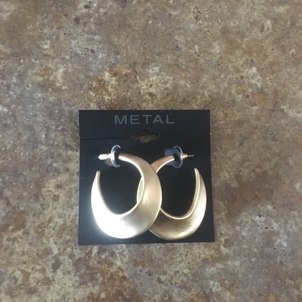 Gold hoop earrings